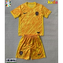 Portugal Goalkeeper Replica Home Minikit Euro 2024 Short Sleeve (+ pants)